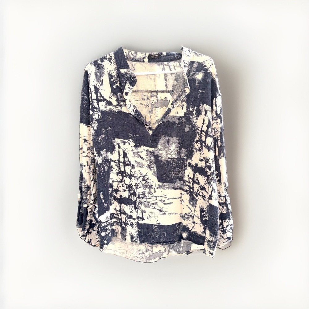 Hemp & Cotton Coofandy L Bohemian Festival Bohemian Coastal Cowgirl Tunic Shirt